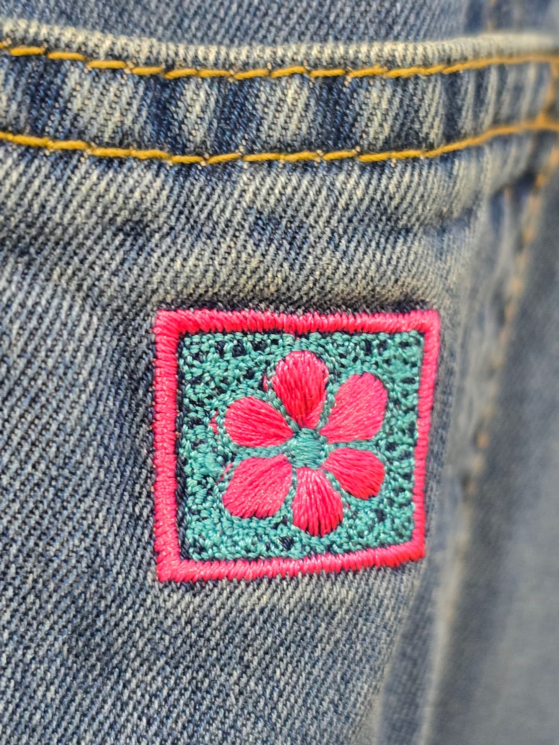 화이트호스 플라워 자수 데님 자켓 상품이미지4