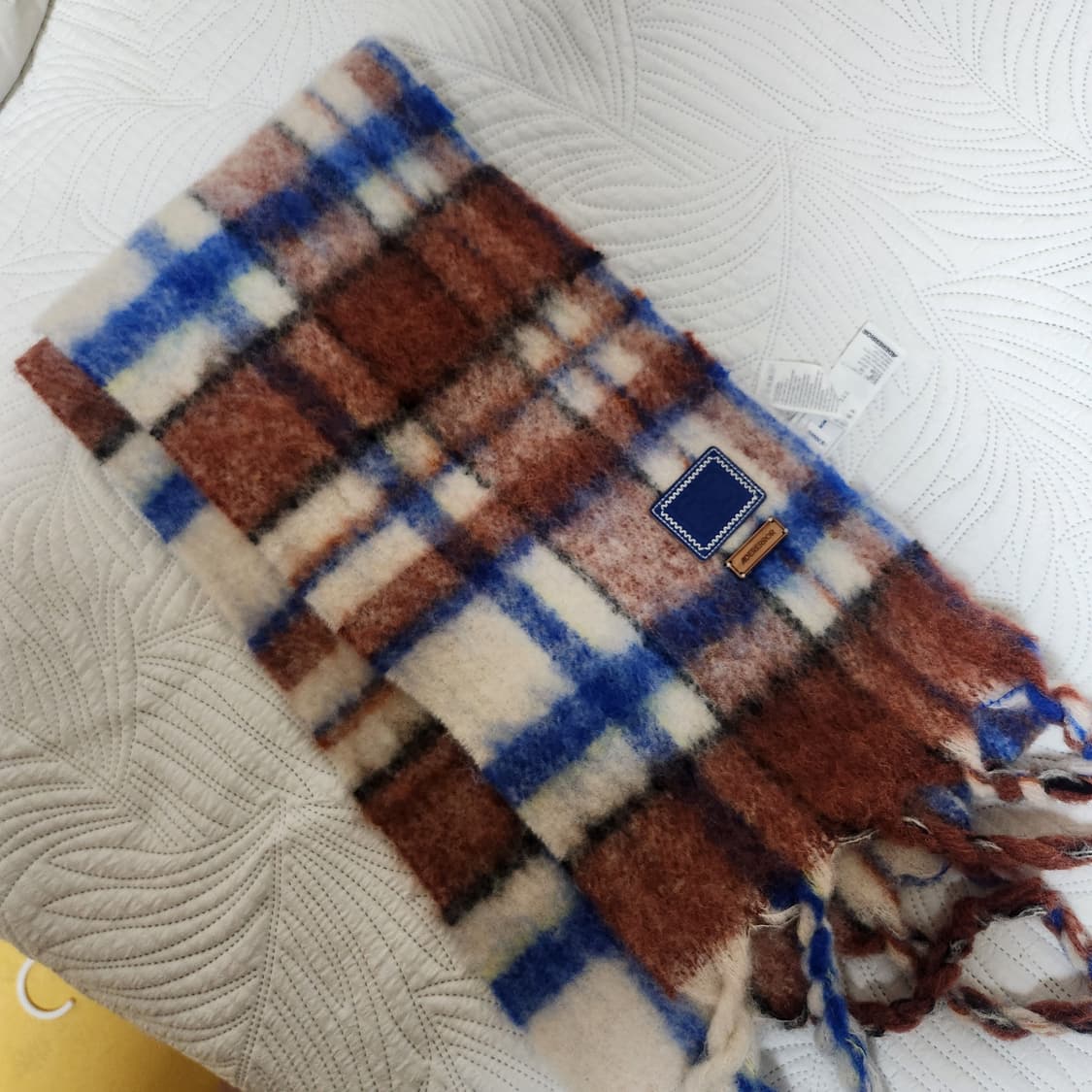 아더에러 머플러 Cland plaid muffler 목도리 니트 울 상품이미지2