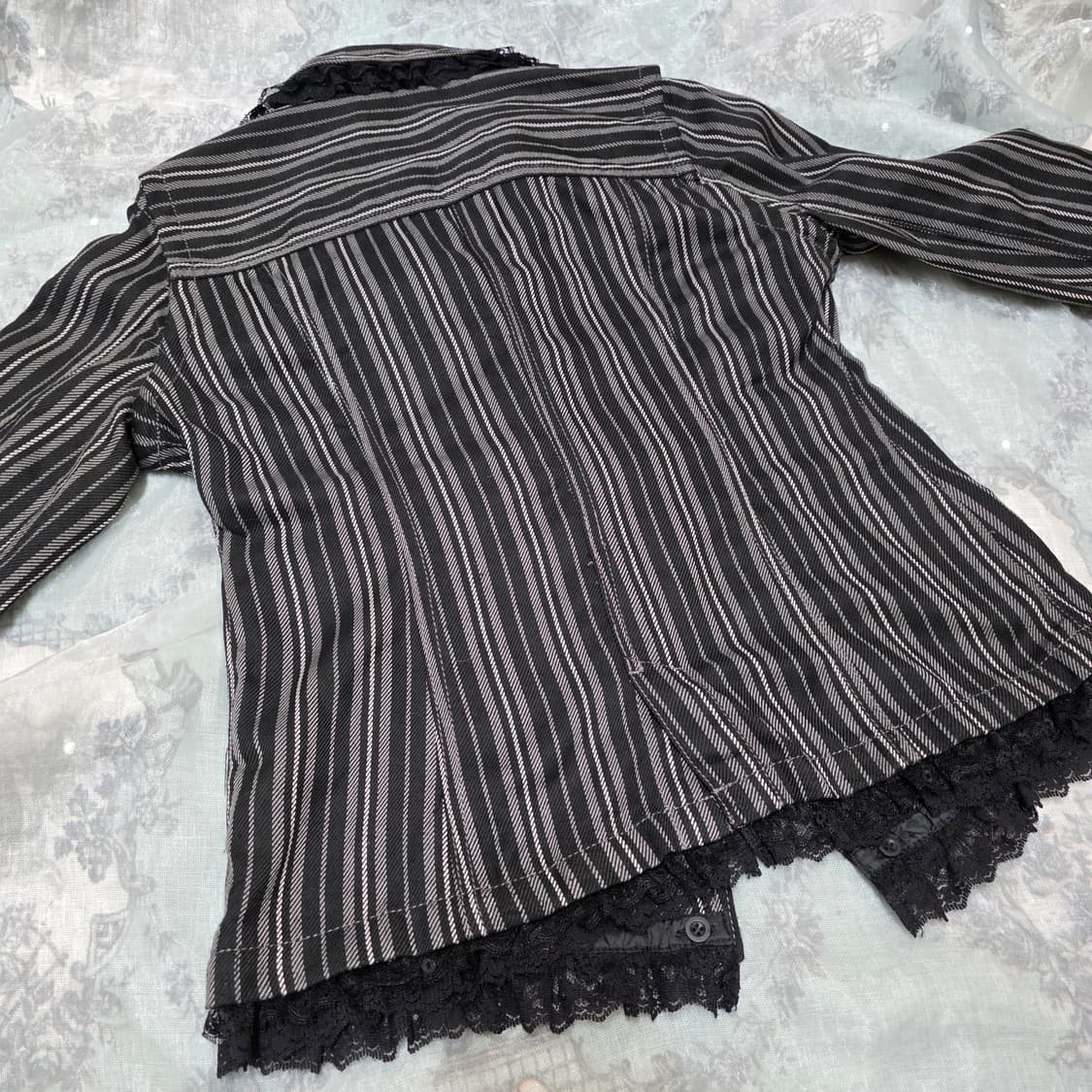 ALGONQUINS 알곤퀸즈 스트라이프 펑크 자켓 y2k 갸루 상품이미지6