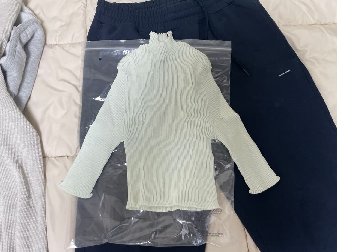 Milhojas top Ribbed mock-neck top 상품이미지1