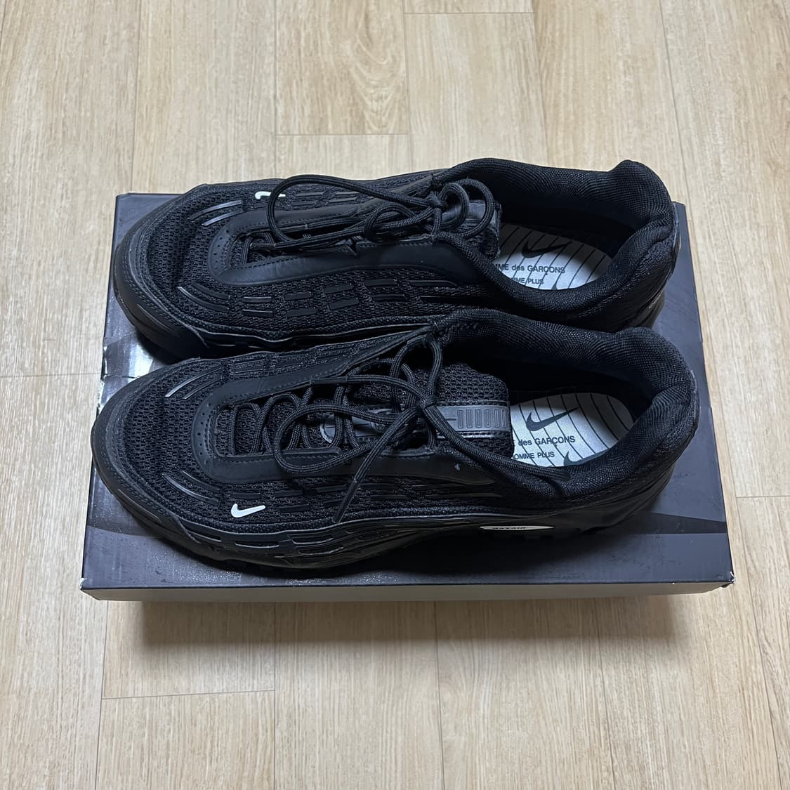[285] 나이키 꼼데가르송 옴므 플러스 에어맥스 TL 2.5 블랙 상품이미지3