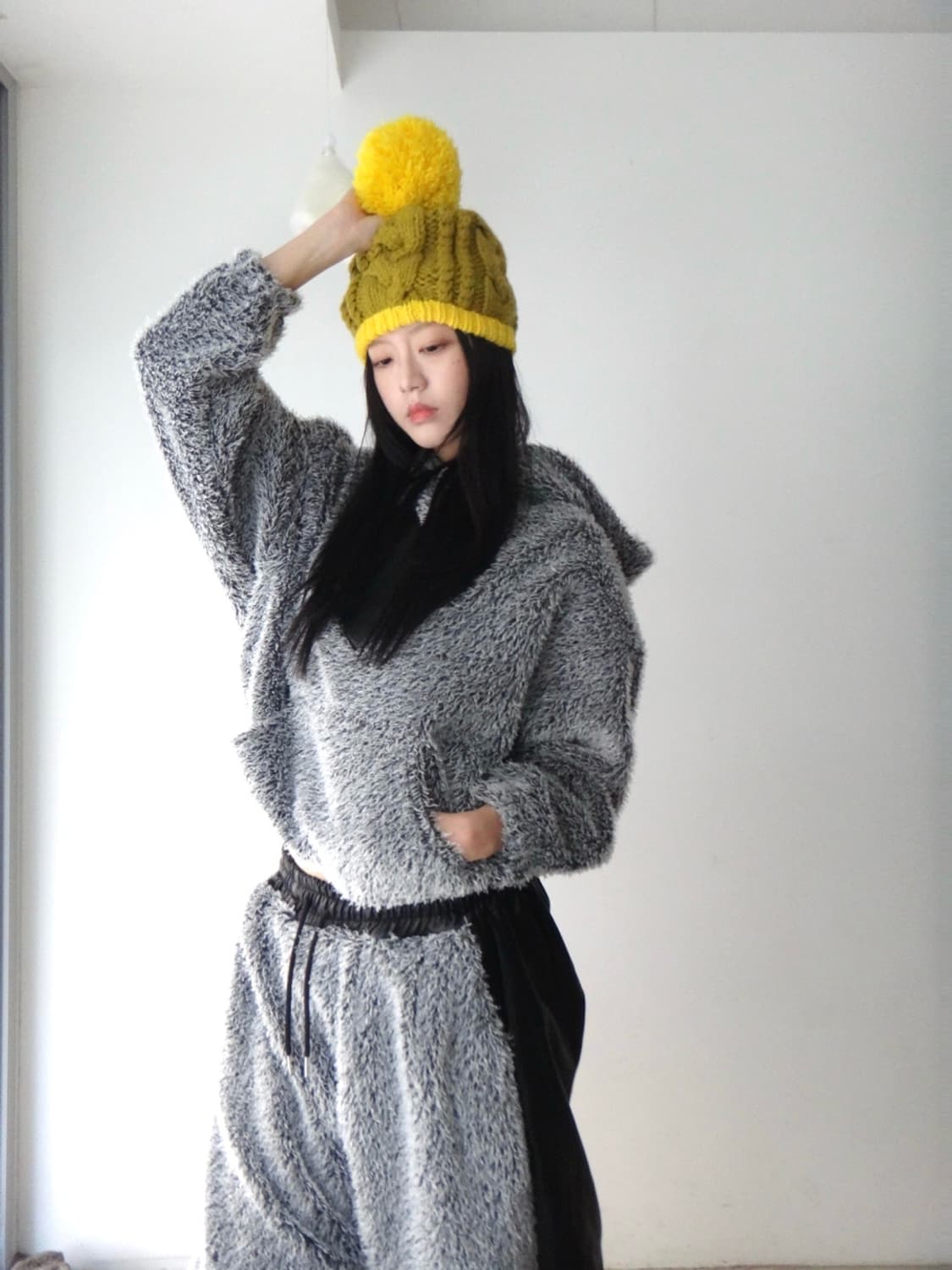 Bell point beanie / yellow 상품이미지5