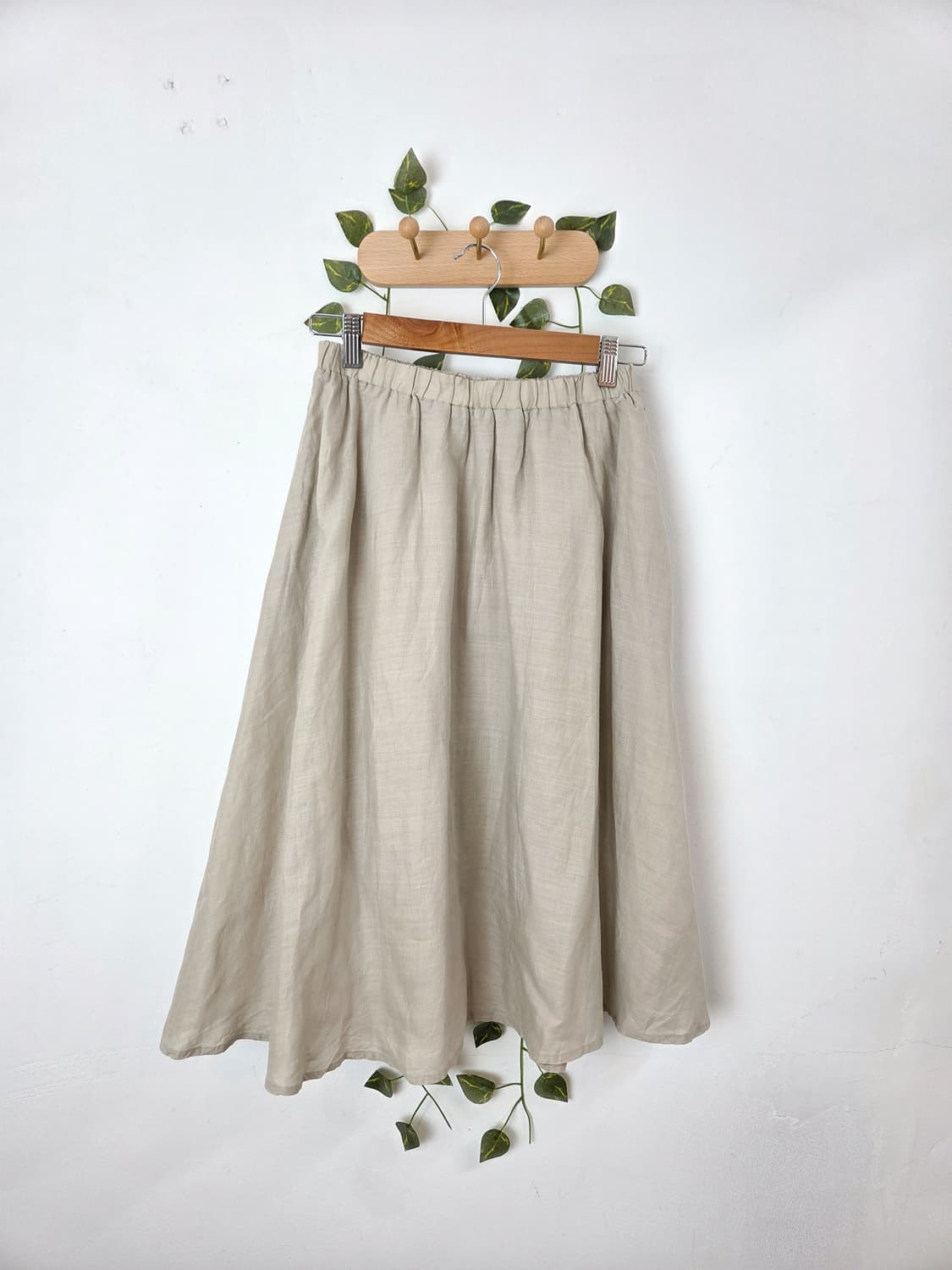 린넨 데일리 스커트 상품이미지1