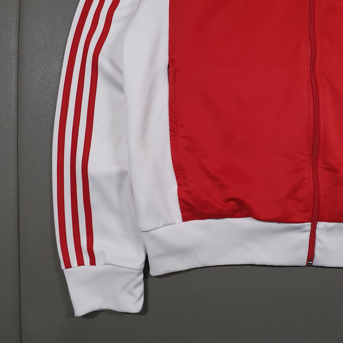 3XL (115) 아디다스 캄보디아 흰빨 베켄바우어 트랙탑 져지 자켓 상품이미지3