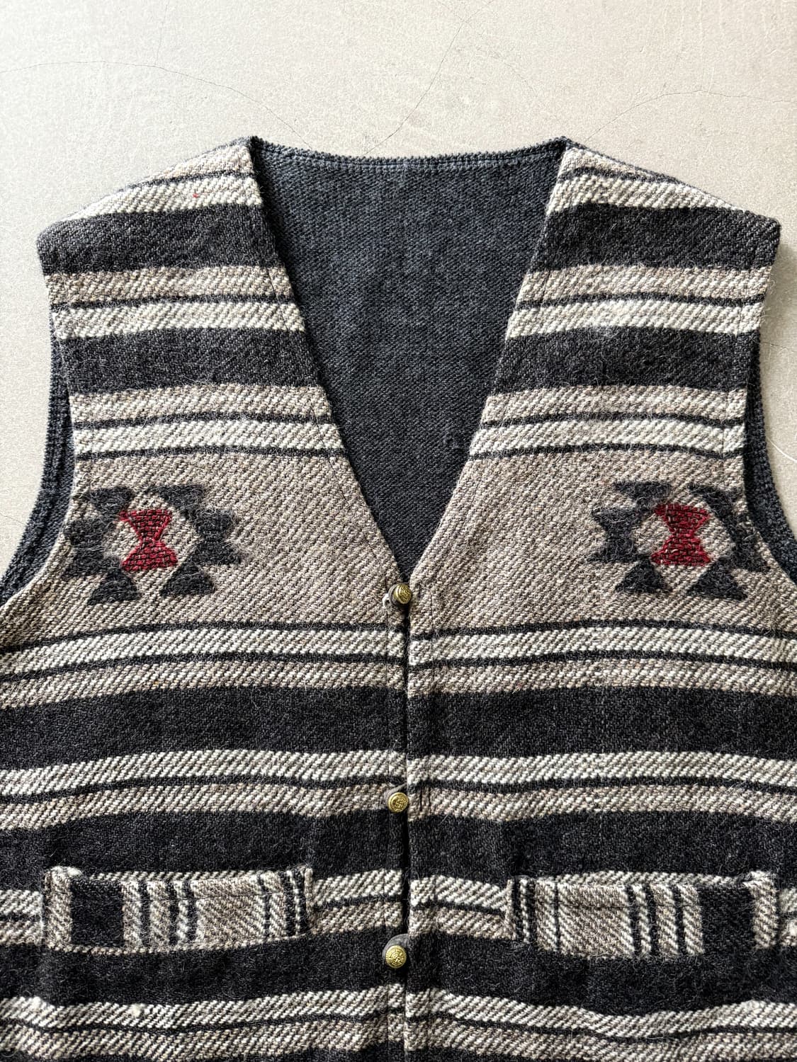 Vintage Navajo Wool Short Vest 상품이미지3