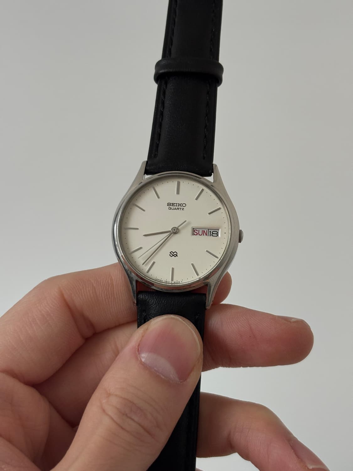 1980s SQ White Dial Silver Quartz 상품이미지2