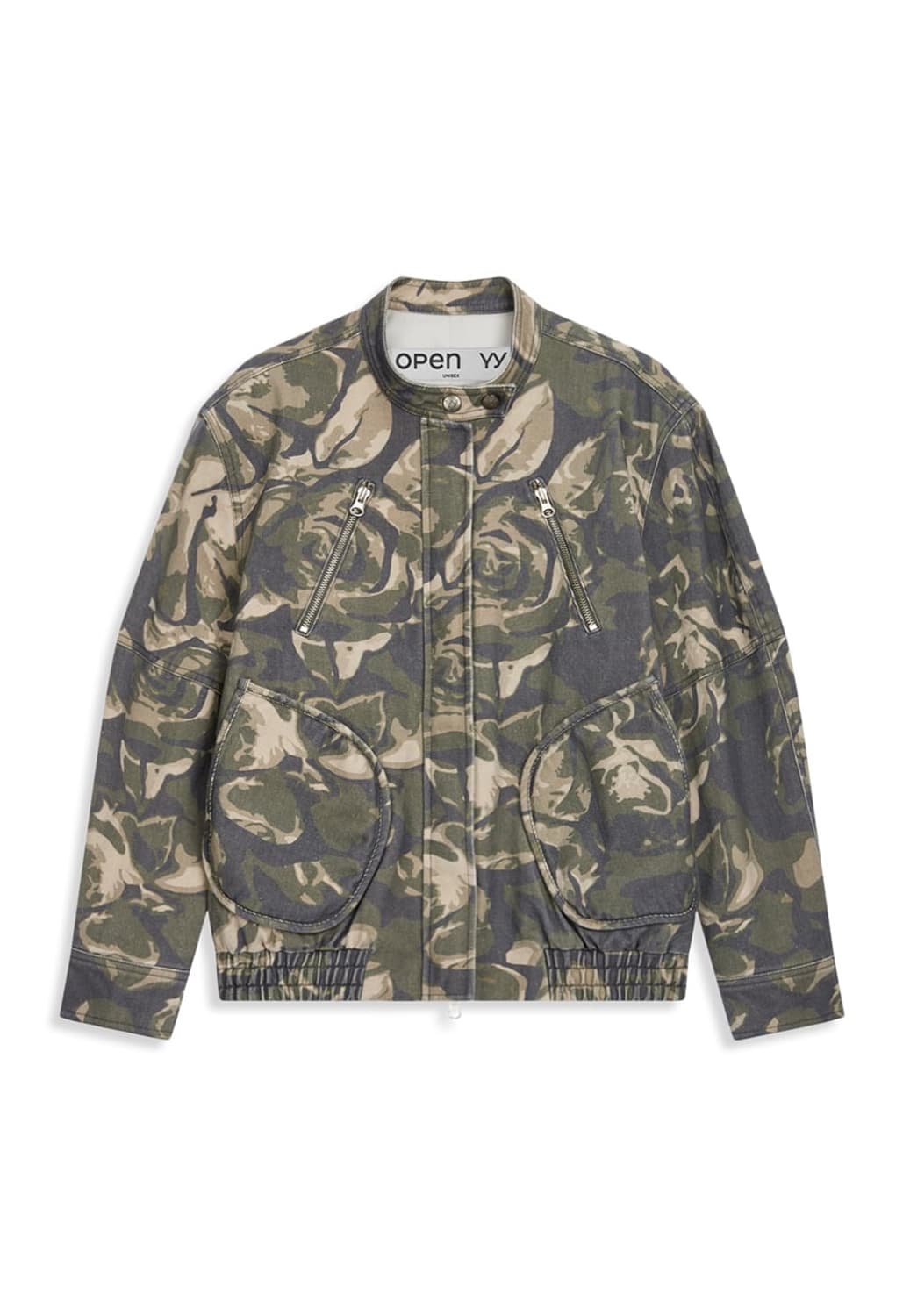오픈와이와이 그린 카모플라쥬 봄버 자켓 상품이미지1