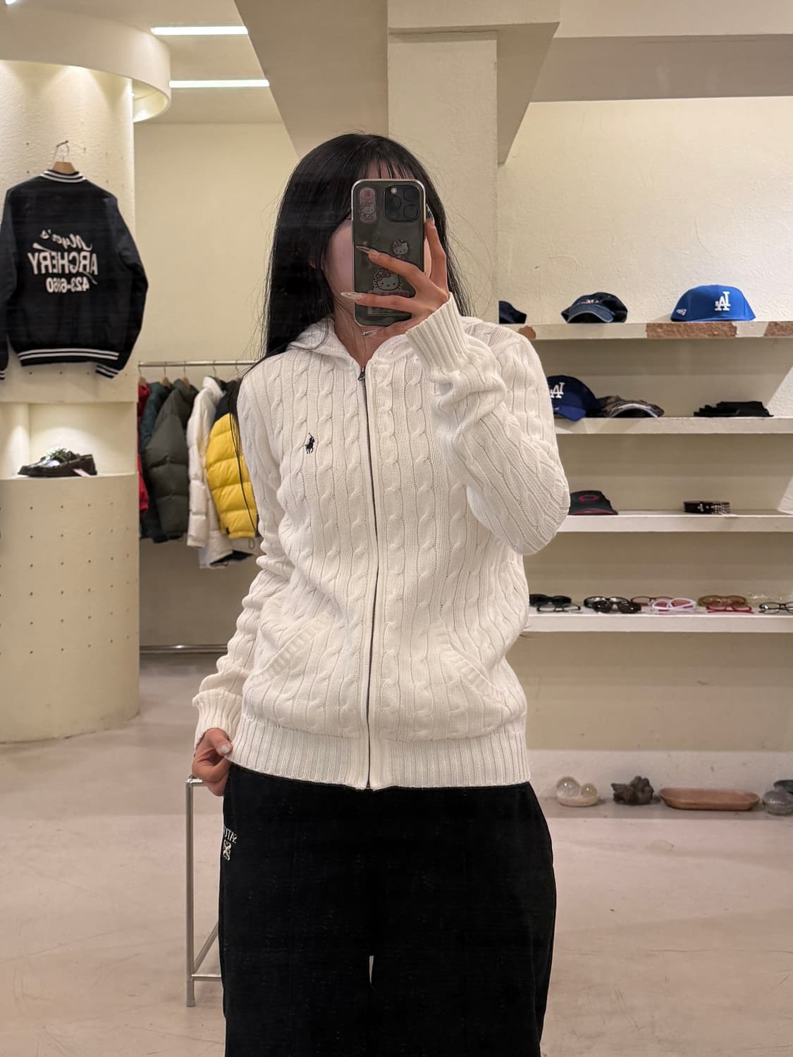 폴로 랄프로렌 케이블 니트 후드 집업 U937 상품이미지1