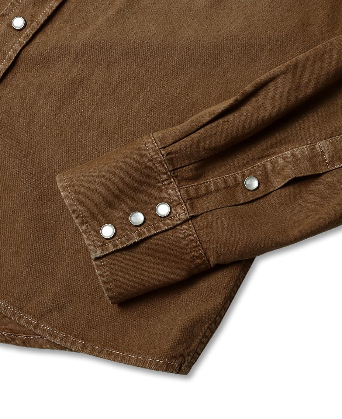 일레븐티 [Eleventy] 빈티지 브라운 코튼 워싱 웨스턴 셔츠 상품이미지6