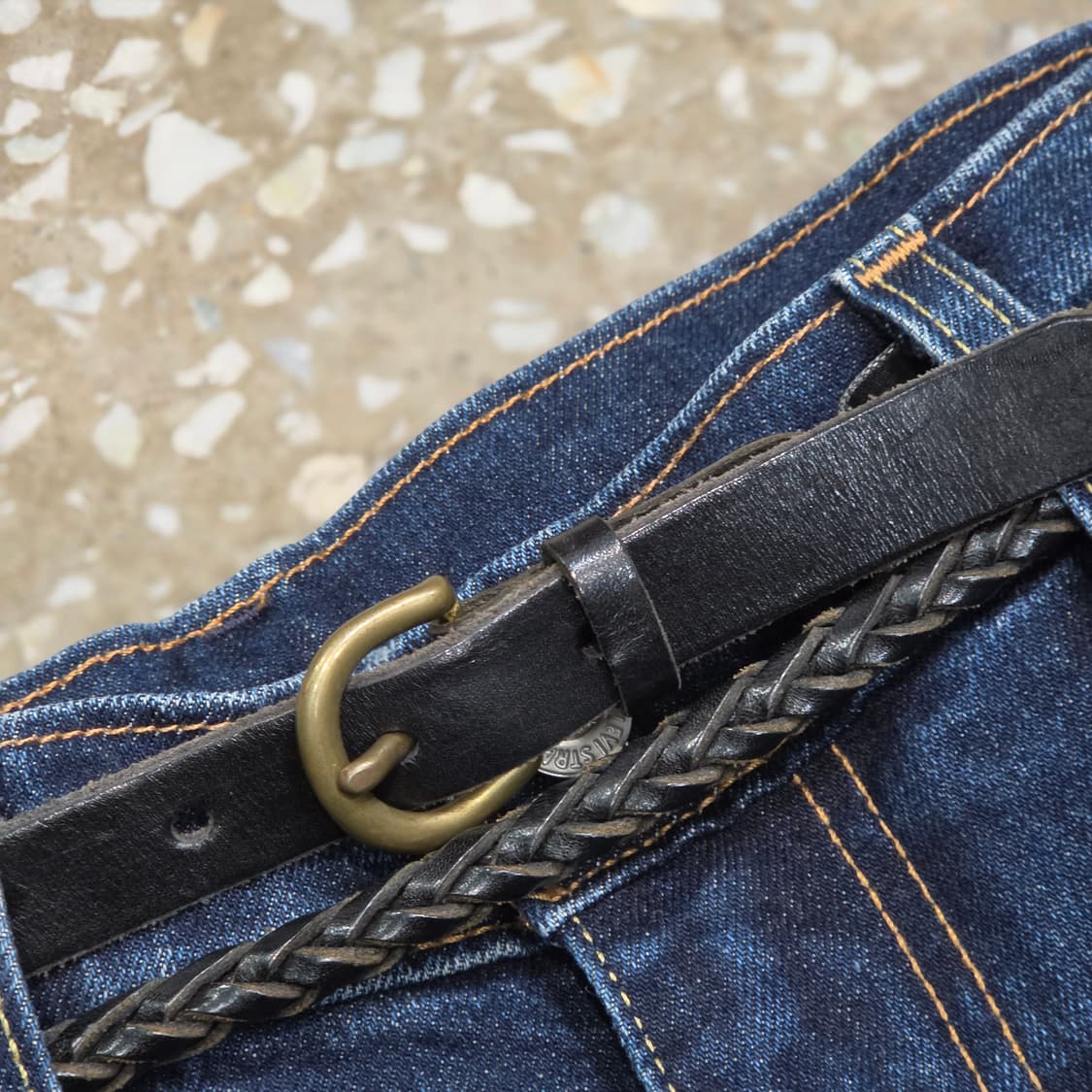 영국산 ANGLO 꽈배기 레더 벨트 상품이미지1