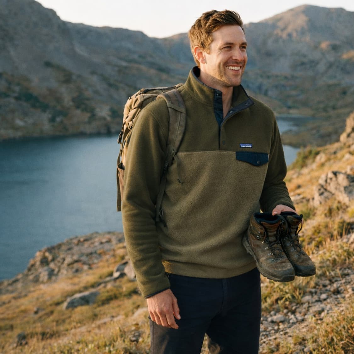 파타고니아 신칠라 스냅티 스웨터 카고그린 색상 M
 상품이미지1