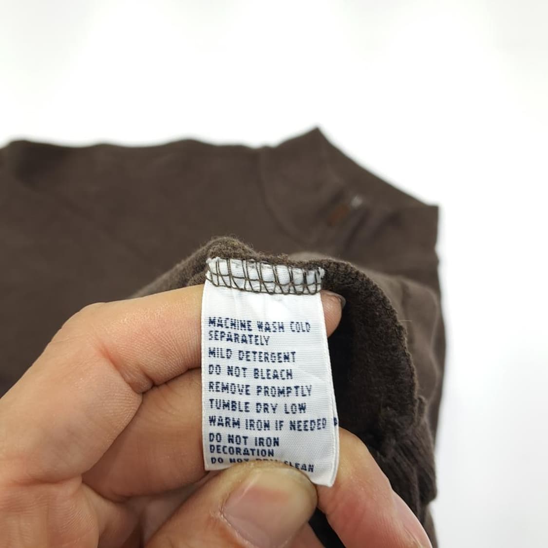 XL 폴로 브라운 하프집업 긴팔 니트 knit (CT974) 상품이미지5