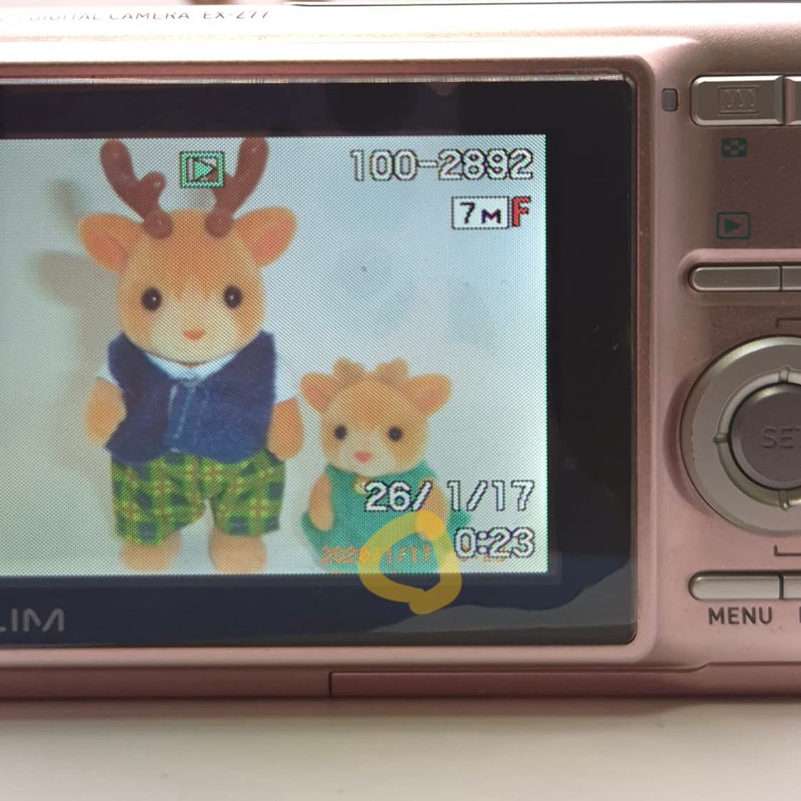 💗 카시오 엑슬림 EX-Z77 연핑크 | 말랑 화사 빈티지 감성 상품이미지6