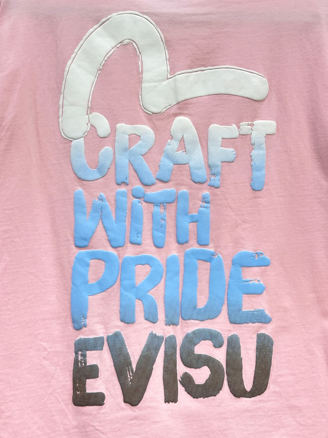 에비수 EVISU 프린팅 반팔티 100 L 연핑크 상품이미지4
