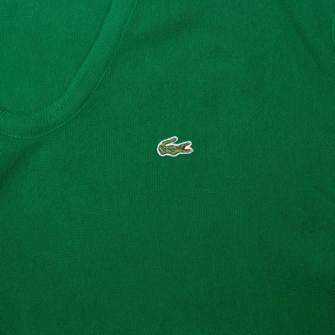 60s IZOD 라코스테 아크릴 V넥 스웨터 포레스트 그린 상품이미지2