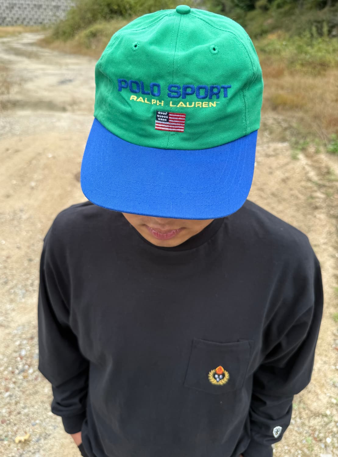 90s Polo Sport Ralph Lauren 빈티지 투톤 캡 상품이미지2