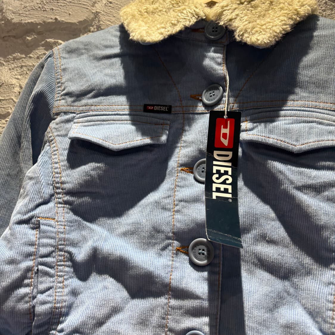 새상품) 디젤 코듀로이 쉐르파 자켓 데드스탁 상품이미지3