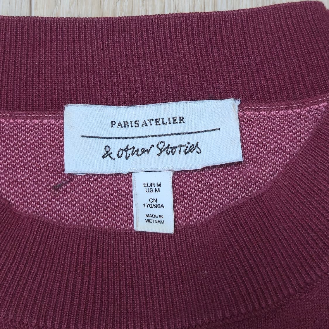 M) & Other Stories PARIS 패턴 니트 긴팔티셔츠 상품이미지3