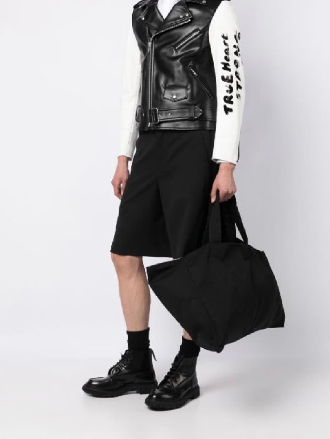 꼼데 가르송 블랙 나일론 토트백  상품이미지2