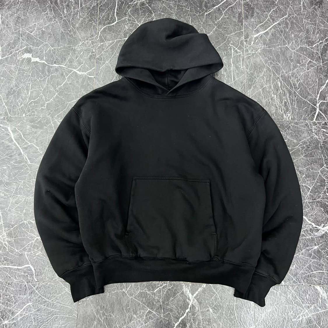 YEEZY 이지 갭 더블 레이어 후드 블랙 상품이미지4