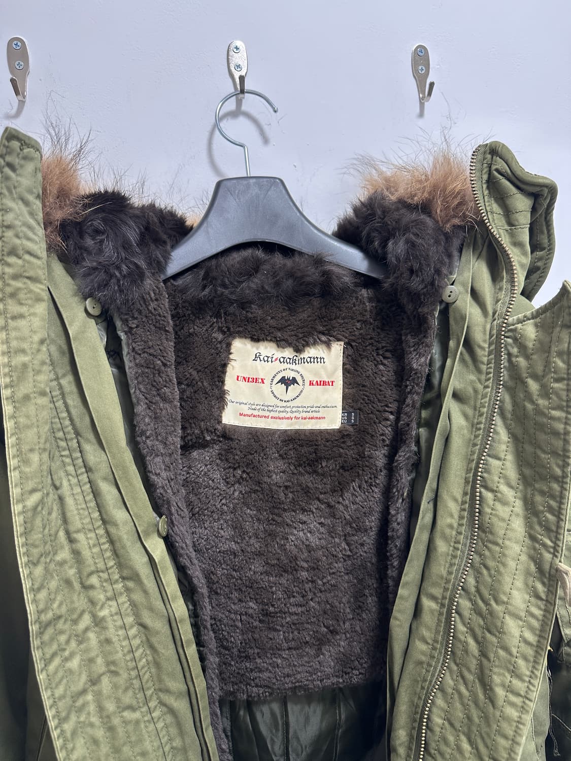 Vintage rabbit raccoon fur field jacket 상품이미지9