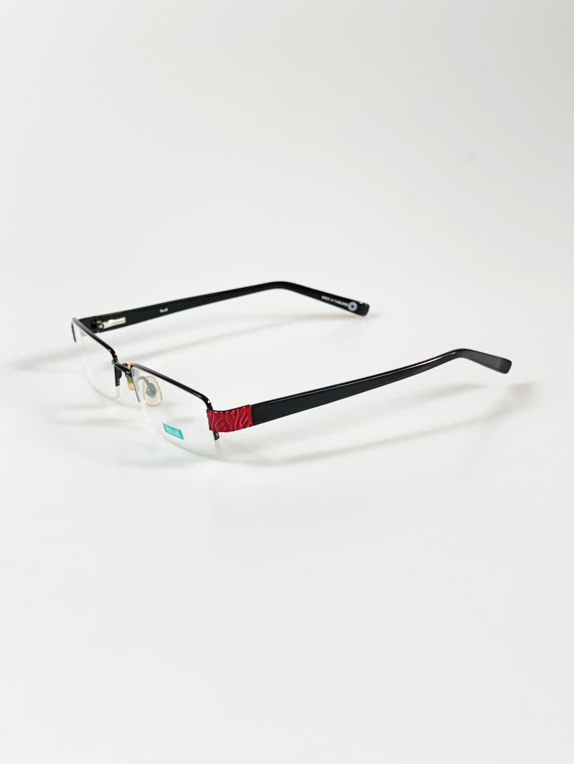 90s FUTIS 반무테 스퀘어 메탈 빈티지 안경 상품이미지3