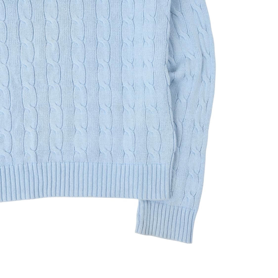 폴로 랄프로렌 라이트블루 케이블 니트 스웨터 상품이미지3