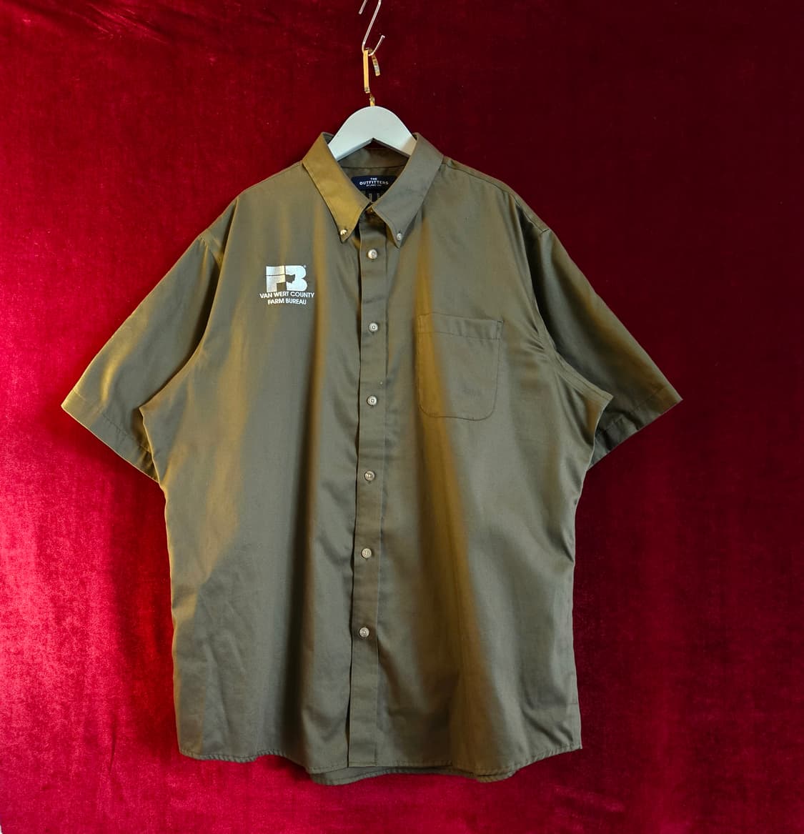 The Outfitters  카키 반팔 워크 셔츠 Us XL 상품이미지1