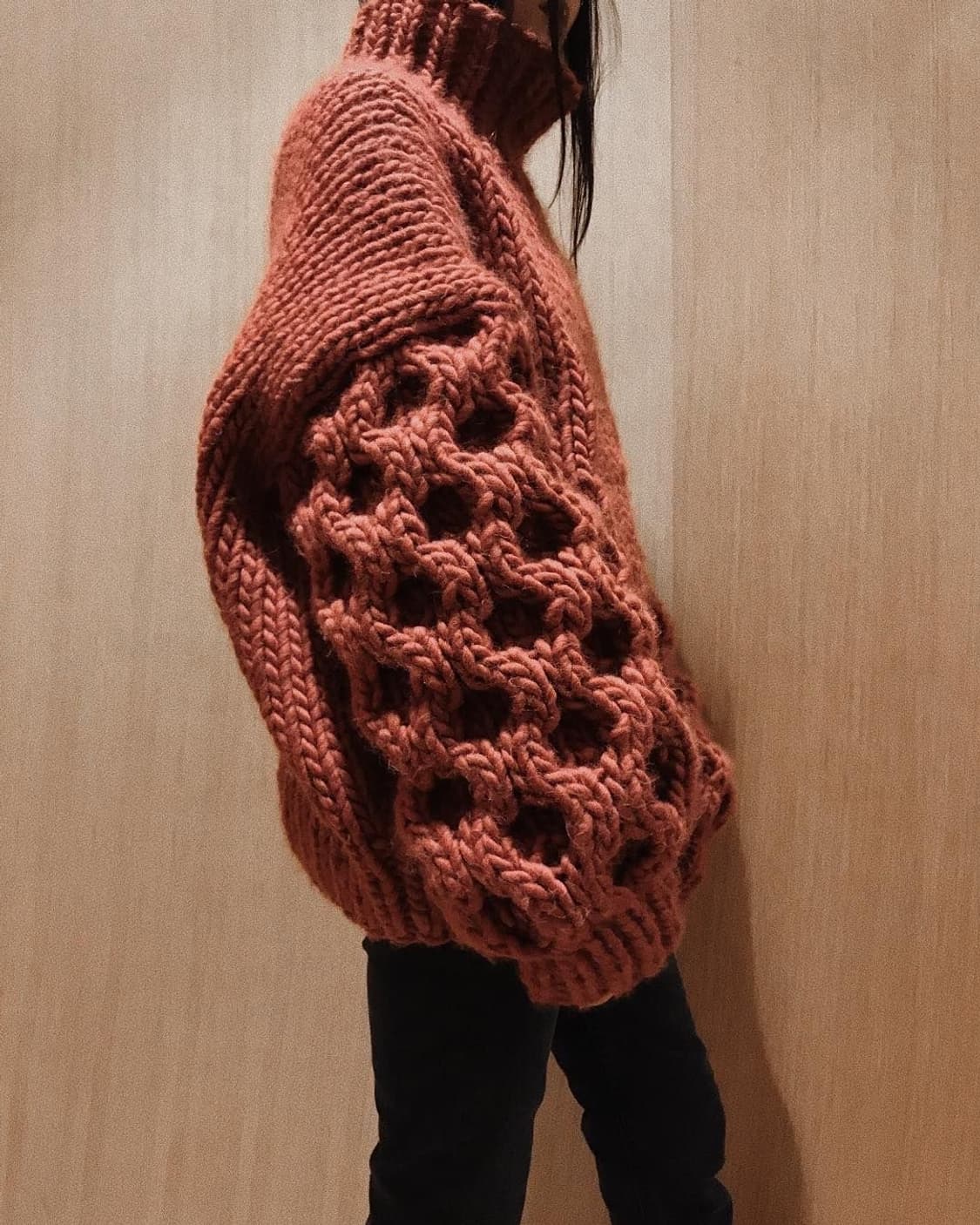 빈티지울100 니트 청키하고벌키한니트 상품이미지8