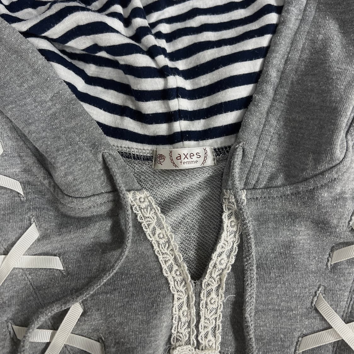 엑시즈팜 토끼 그레이 후드 원피스 상품이미지2