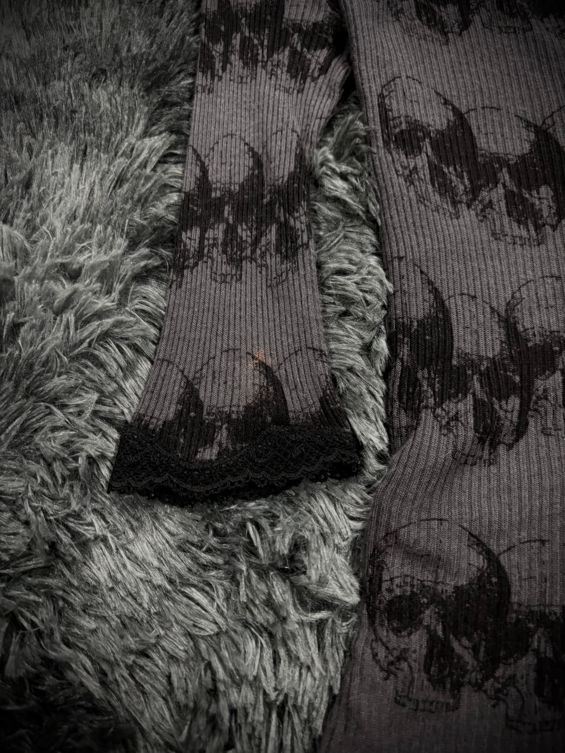 Hysteric Glamour 스컬 패턴 레이스업 가디건 상품이미지6