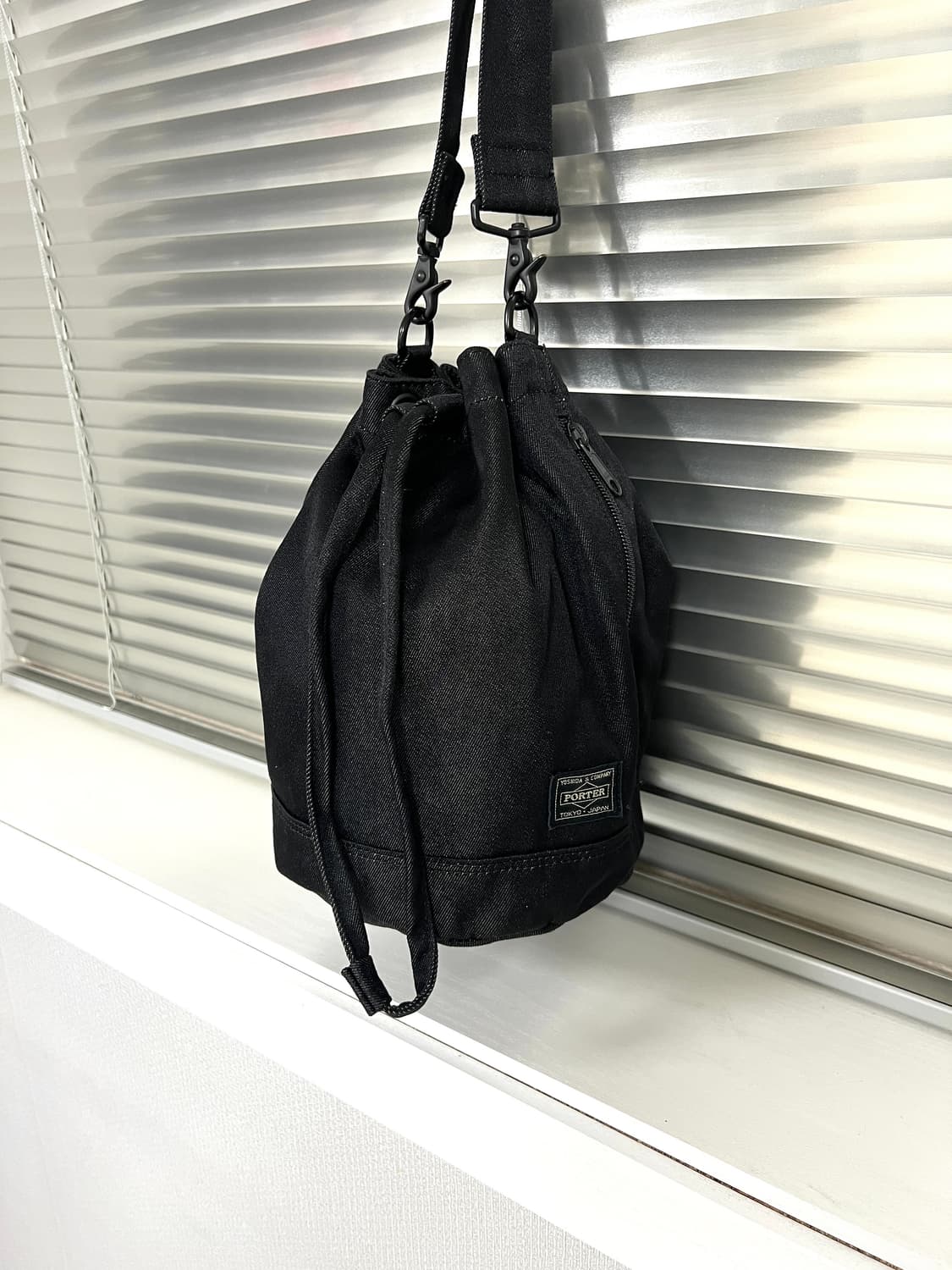 HEAD PORTER-DENIM TOTE BAG (Black)  상품이미지1