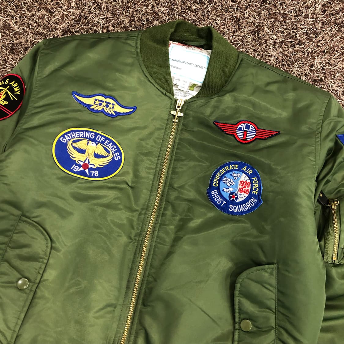 빈티지 보잉 MA-1 밀리터리 공군 패치 항공점퍼 상품이미지2