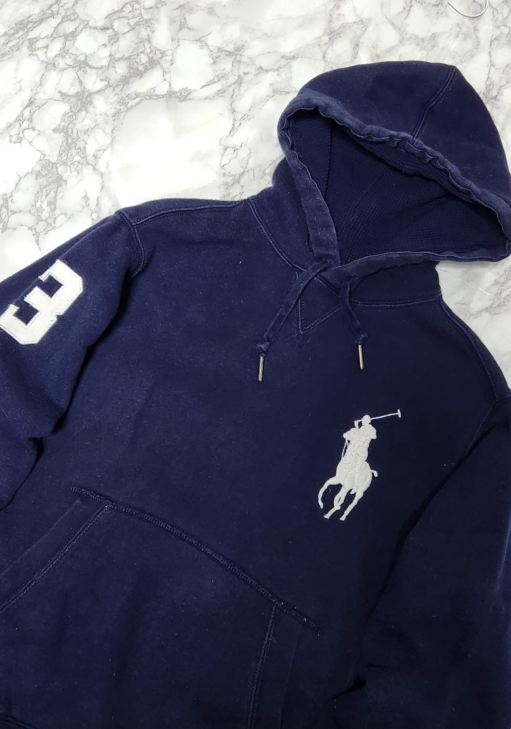 폴로 랄프로렌 빅포니 딥네이비 후드티 상품이미지3