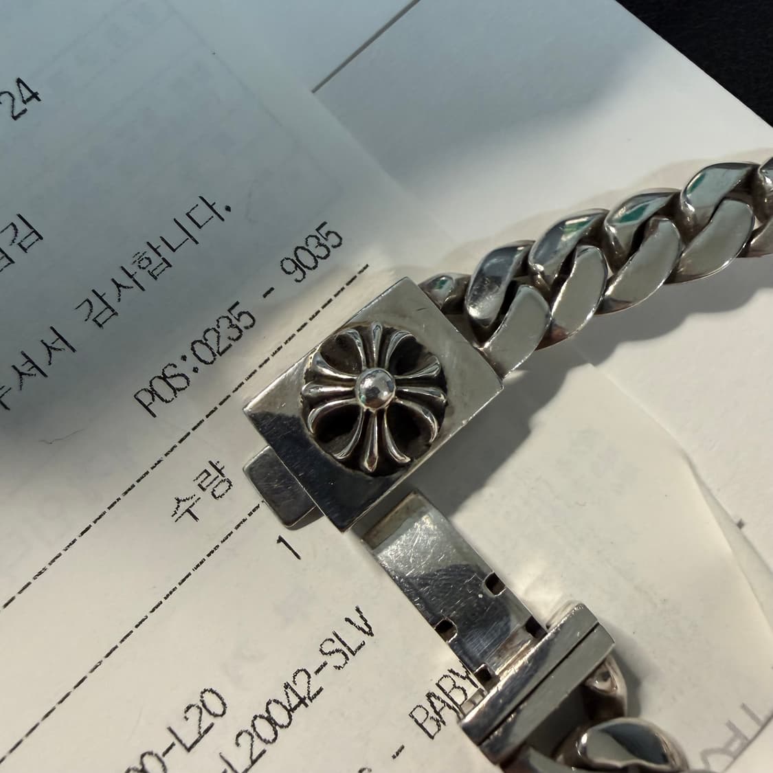 크롬하츠 CH플러스 베이비 클래식 팔찌 판매합니다. 상품이미지2