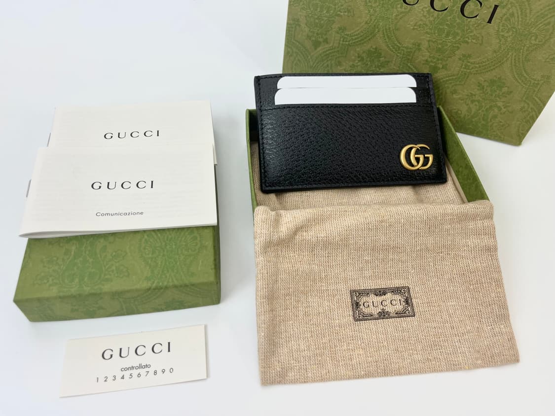 구찌 마몬트 금장 더블 카드홀더 상품이미지1