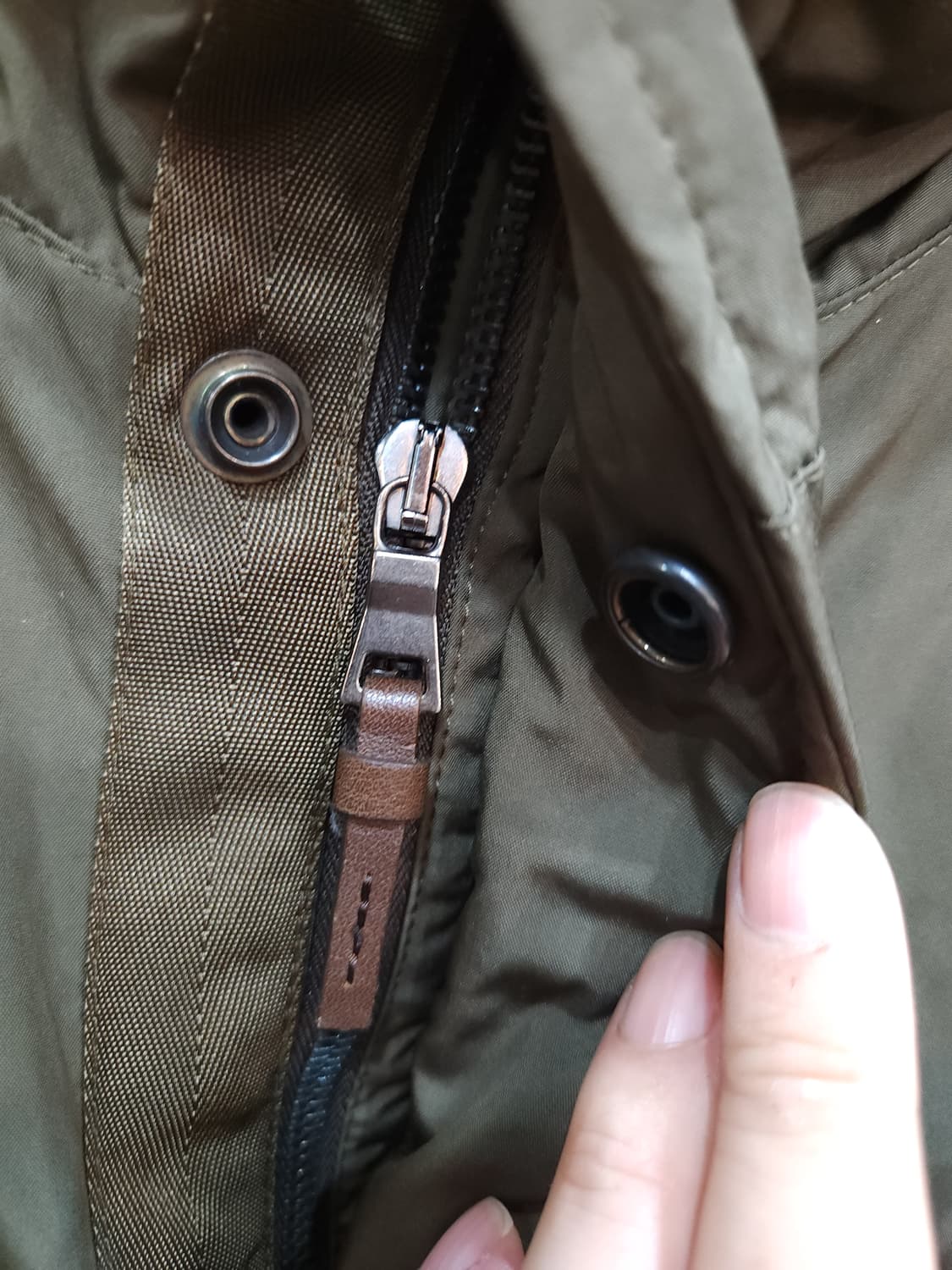 폴로 랄프로렌 카키브라운 폴리쉘 페리 점퍼 후리스안감
 상품이미지3