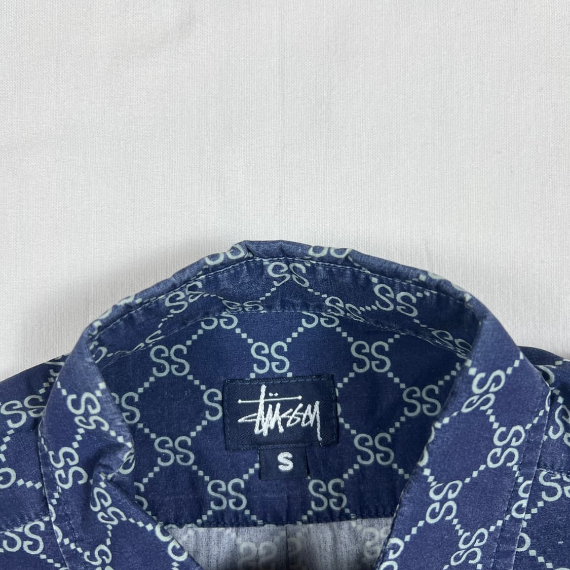 90’s 스투시 stussy 구찌 gg 패러디 ss 로고 반팔 셔츠 상품이미지7