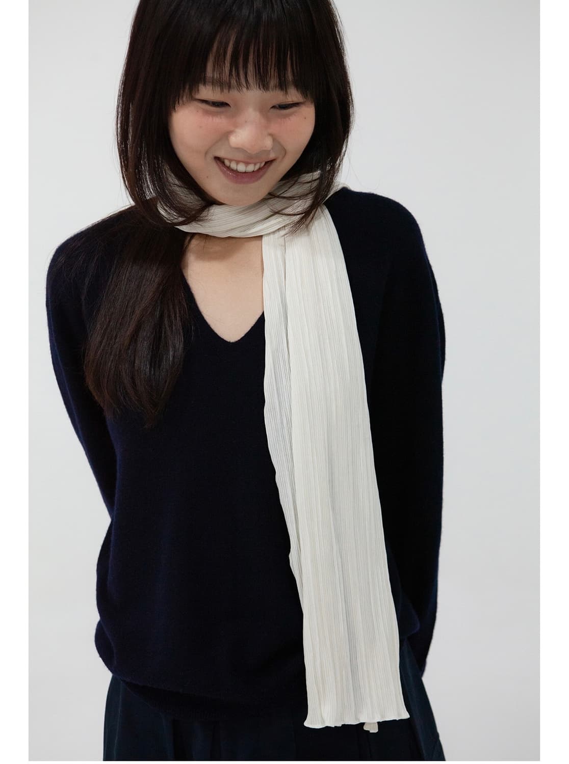 지지 플리츠 롱 스카프 상품이미지4