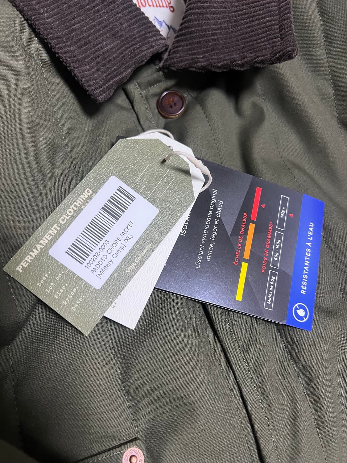비디알 PADDED CHORE JACKET [Military Camp] 상품이미지3