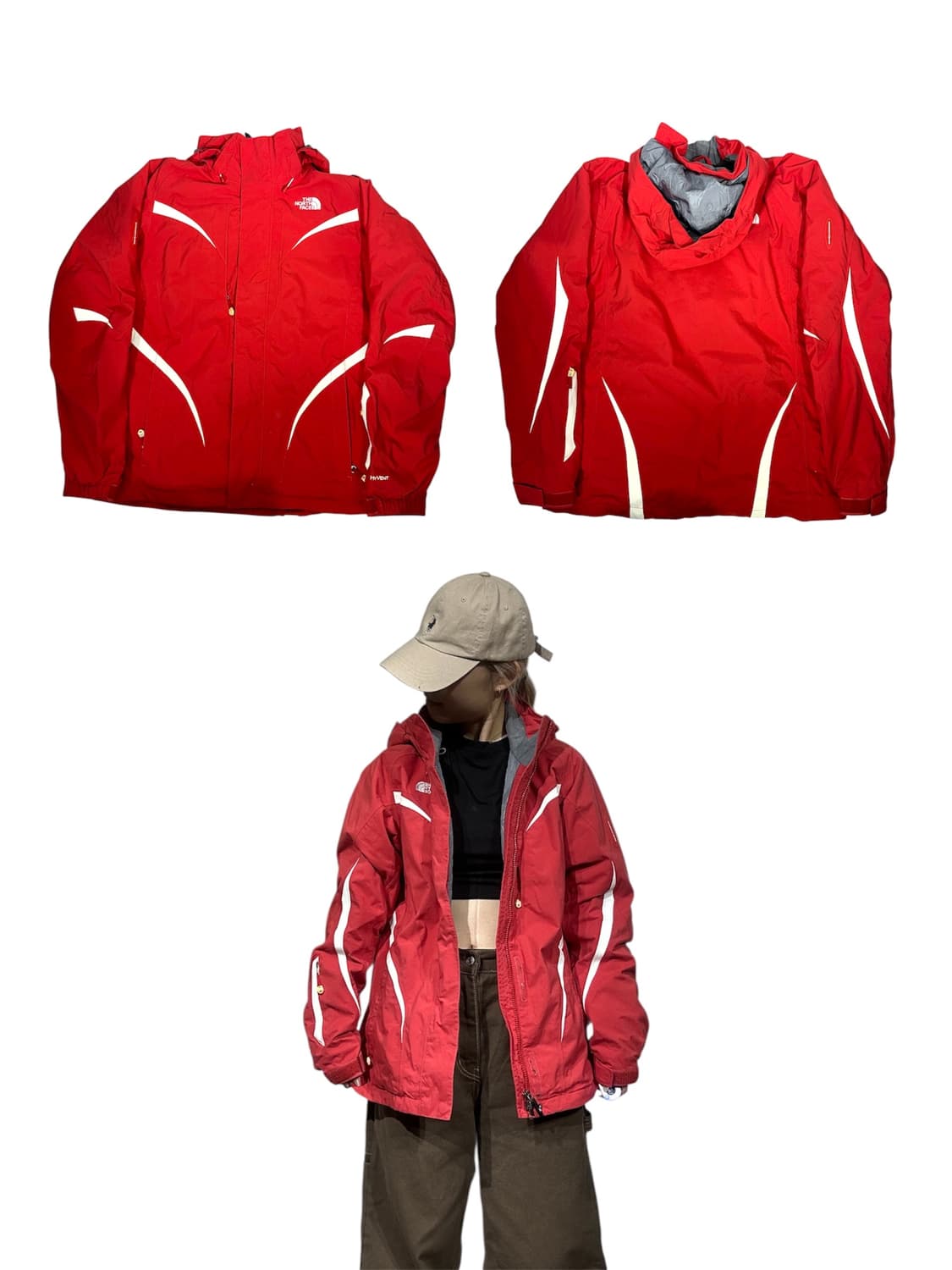 노스페에스 레드 하이벤트 바람막이 등산 트랙 자켓 M 상품이미지1