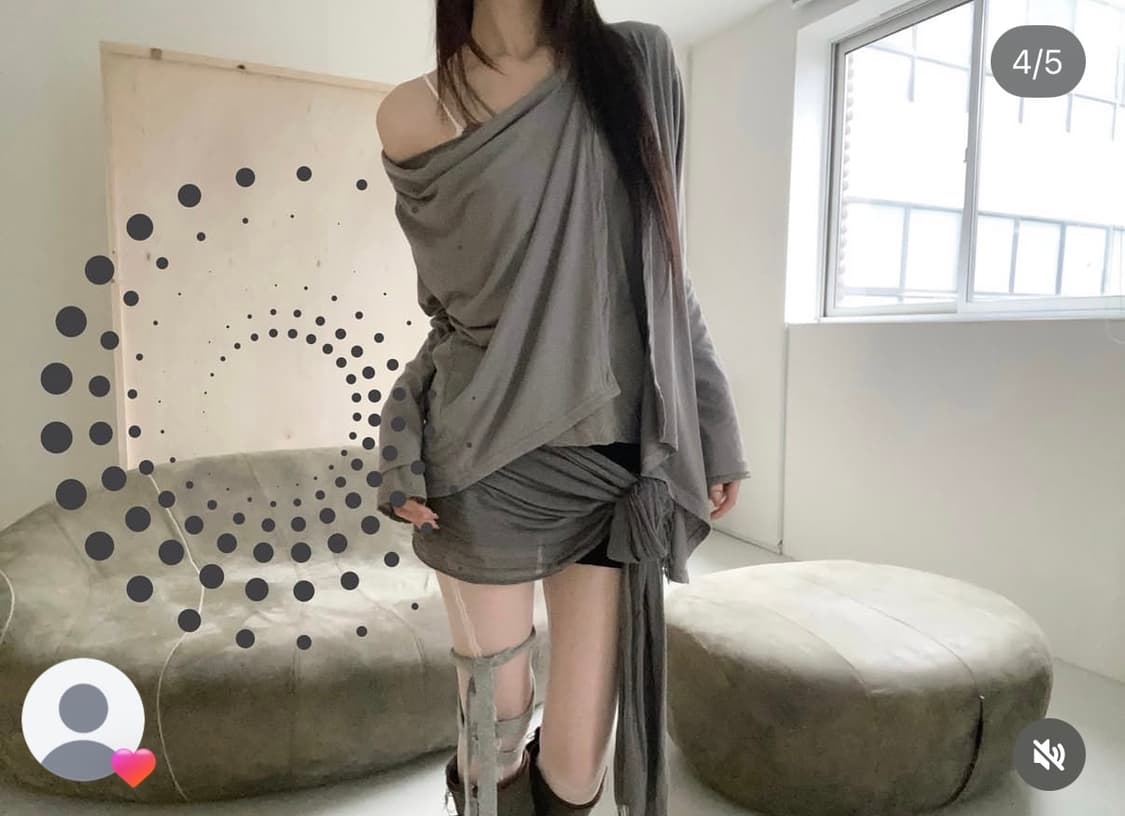 파우닝133 아카이브 투웨이 드레이프 탑 가디건 상품이미지4