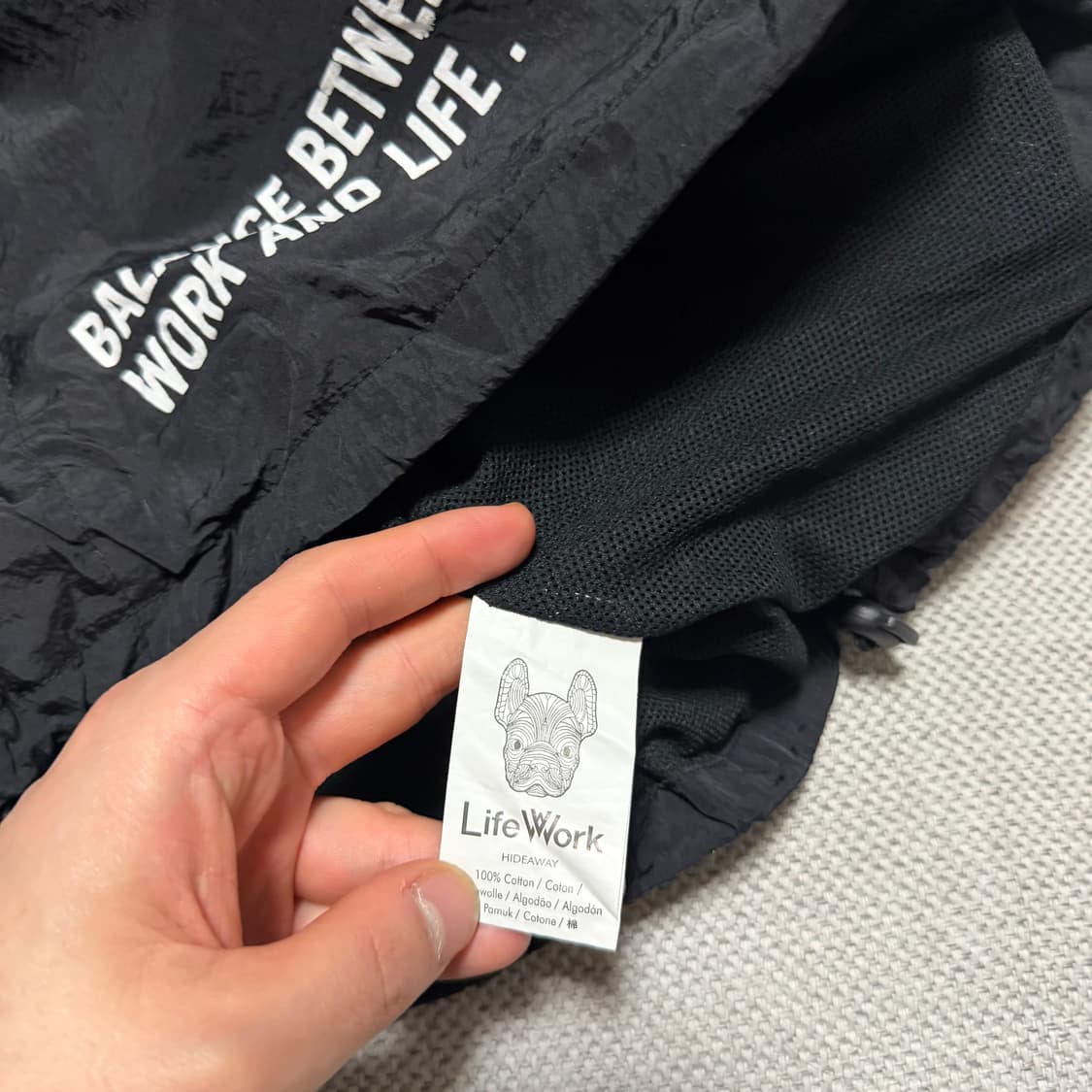 라이프워크 나일론 바람막이 자켓 상품이미지4