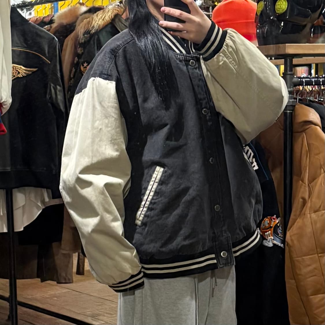 [HI] VTG 데님바시티자켓 흑청 상품이미지4