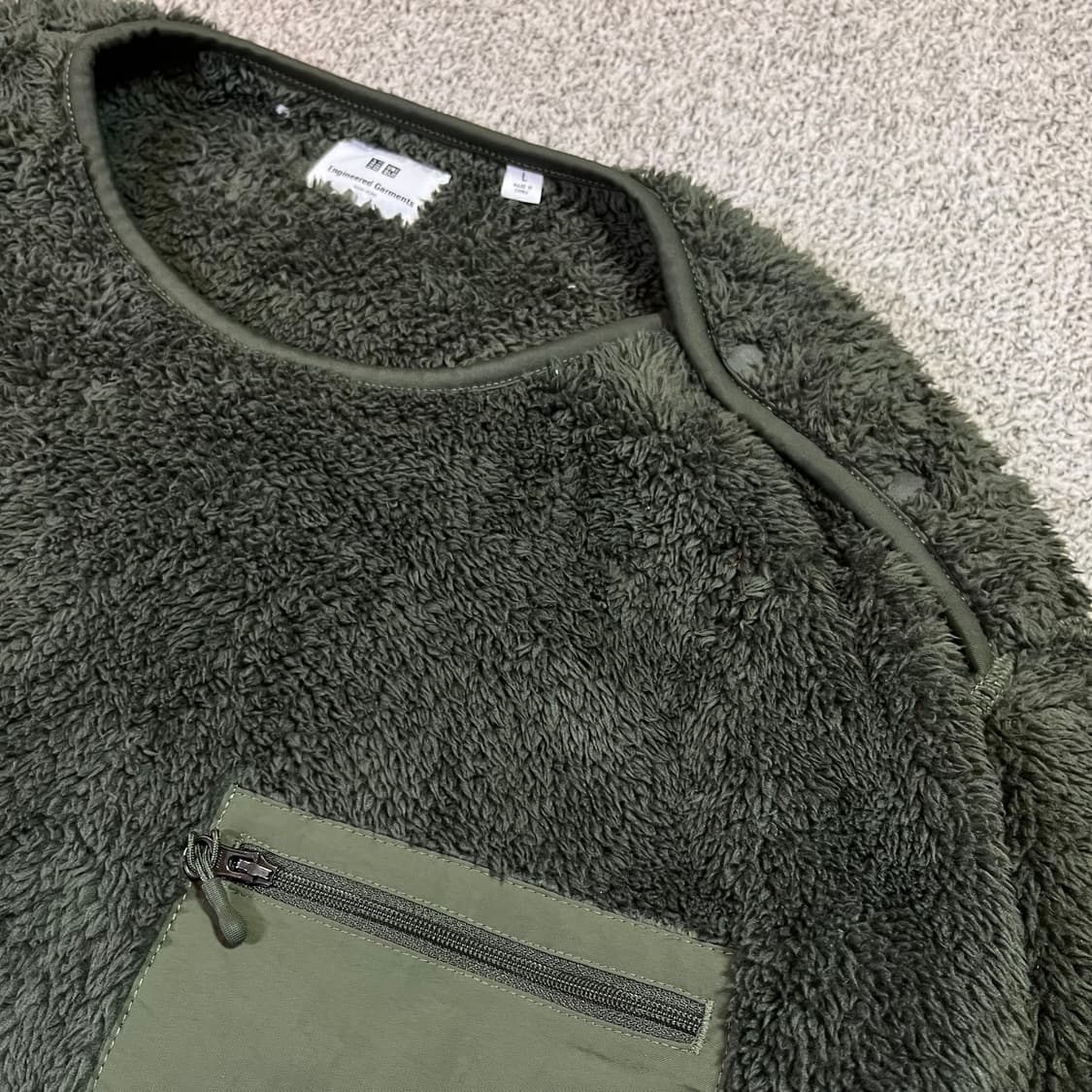 유니클로 x 엔지니어드 가먼츠 쉐르파 풀오버  상품이미지2