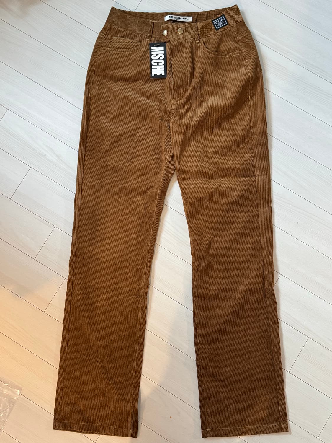 미스치프 18FW 집 포켓 코듀로이 슬랙스 카멜 M 상품이미지1