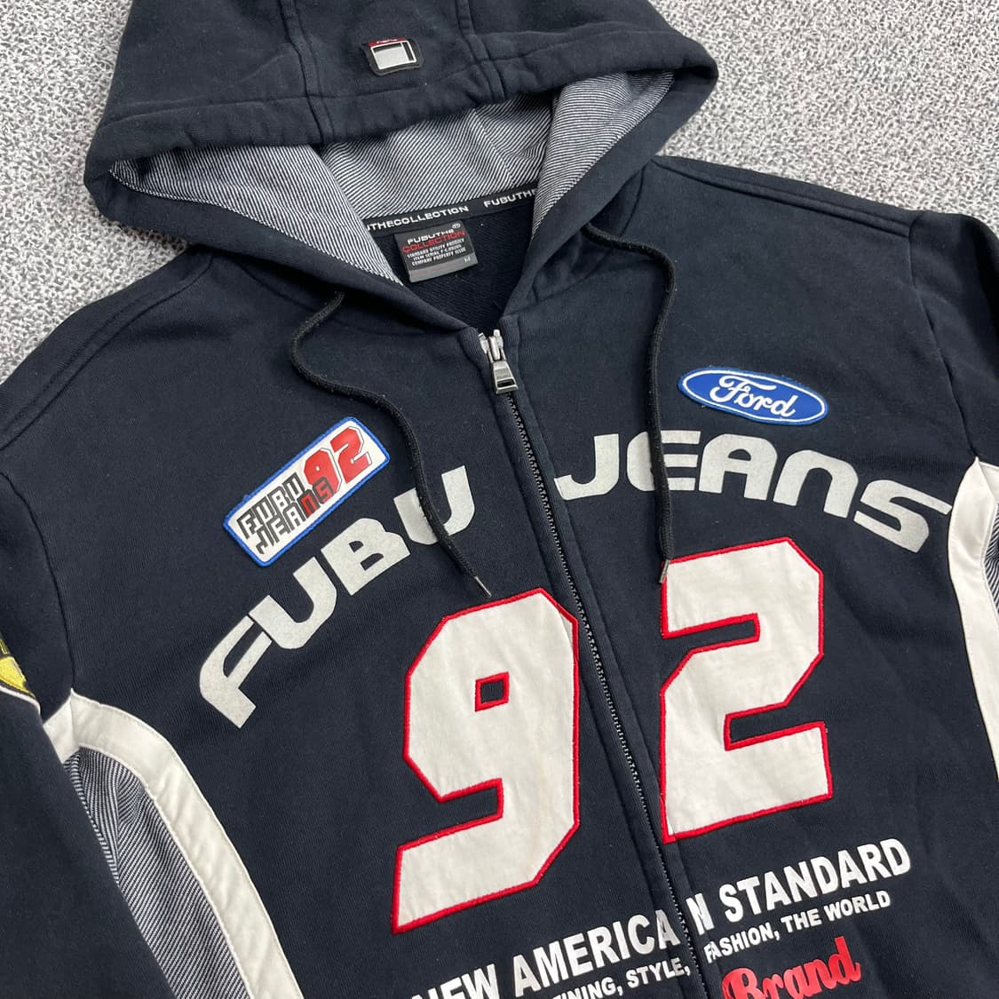 <빈티지 레이싱 후드 집업> No.1272 상품이미지7