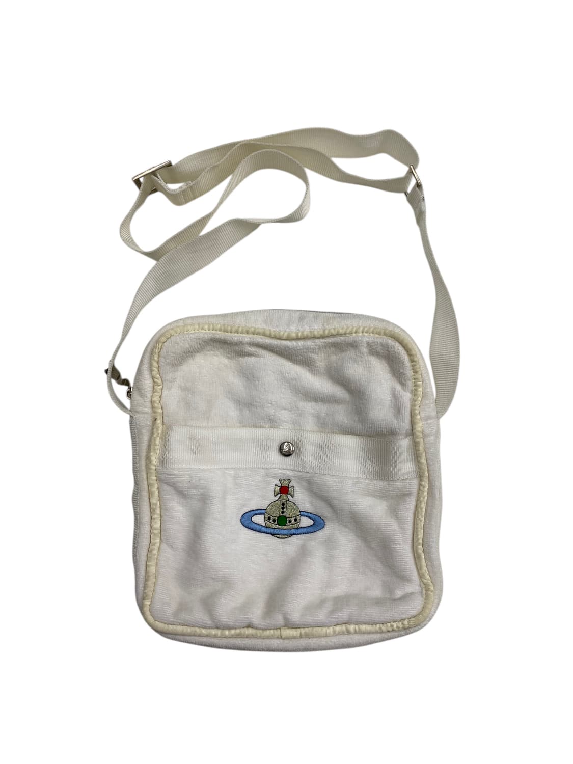 비비안웨스트우드 화이트 타올 크로스백 상품이미지1