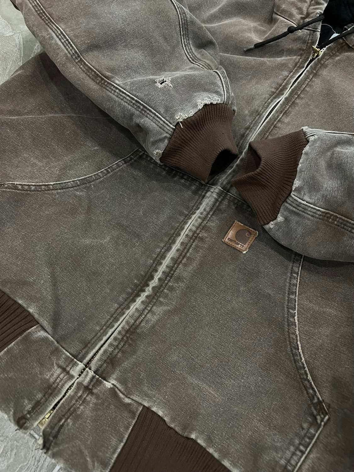 (XL)칼하트 덕 액티브 후드자켓 J130 CHT 체스트넛 상품이미지6