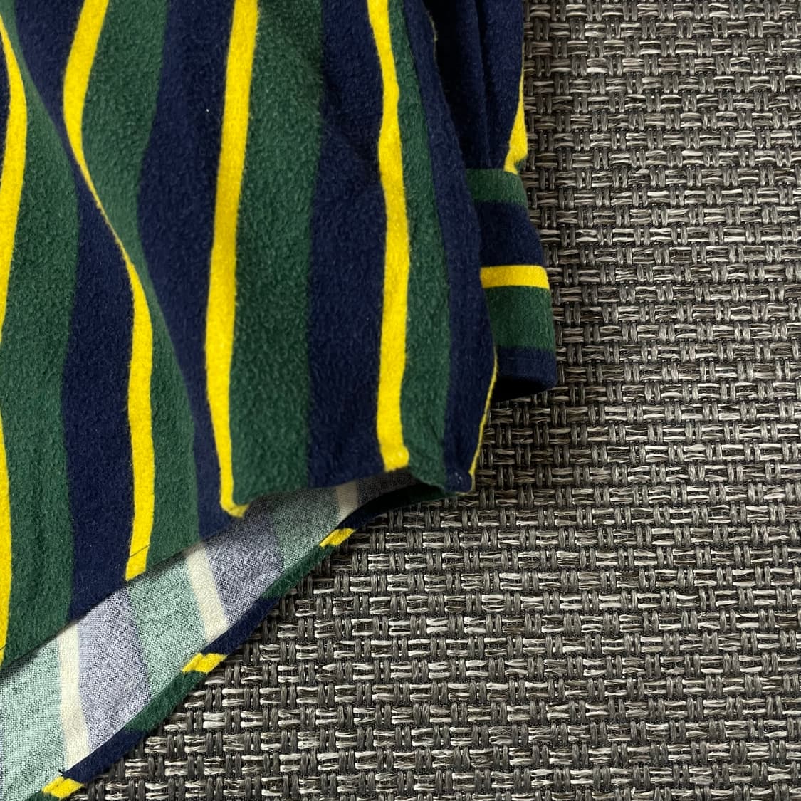 폴로랄프로렌 그린 옐로우 네이비 스트라이프 겨울 긴팔 셔츠 90 상품이미지6